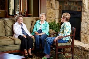 Senior assisted living and having fun with new friends